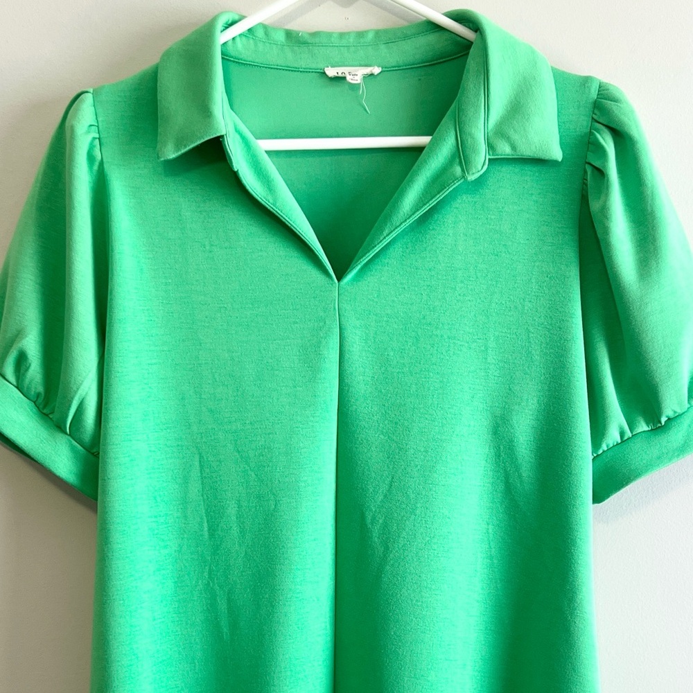 Jodifl Puff Sleeve Collared Dress - Picture 2 of 4